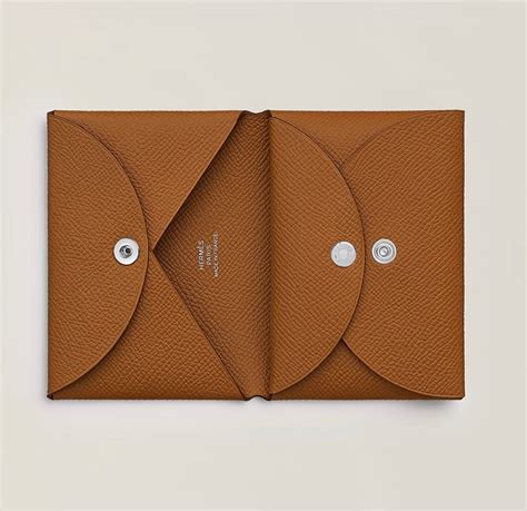 hermes calvi duo compact card holder|Hermes card holder wallet.